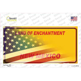 New Mexico Yellow American Flag Novelty Sticker Decal Small