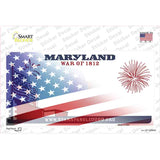 Maryland War American Flag Novelty Sticker Decal Small