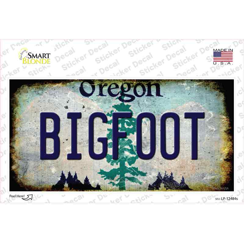 Bigfoot Oregon Novelty Sticker Decal Small