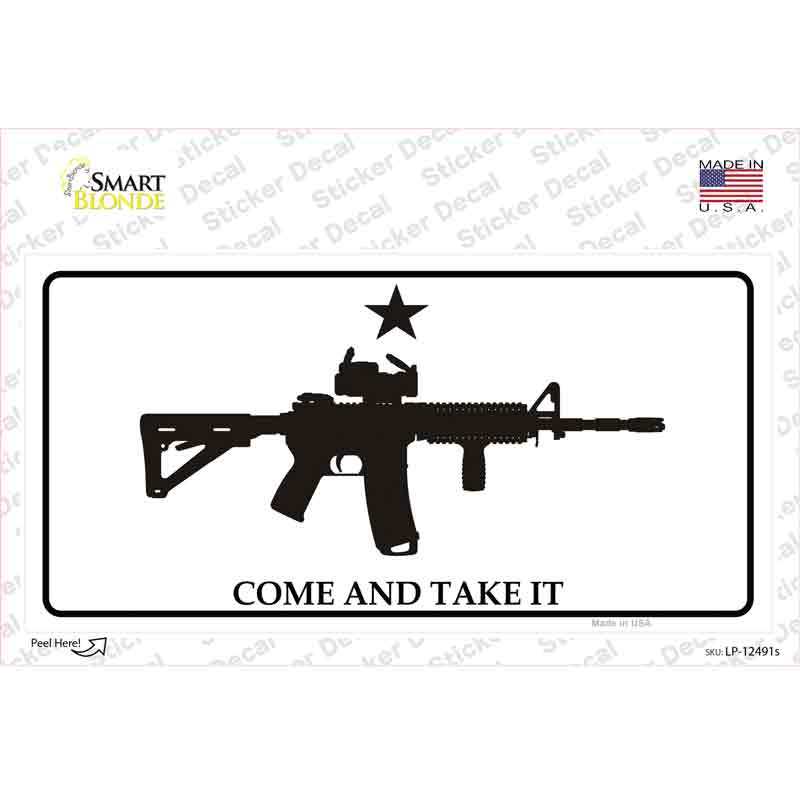 Come and Take It Novelty Sticker Decal Small