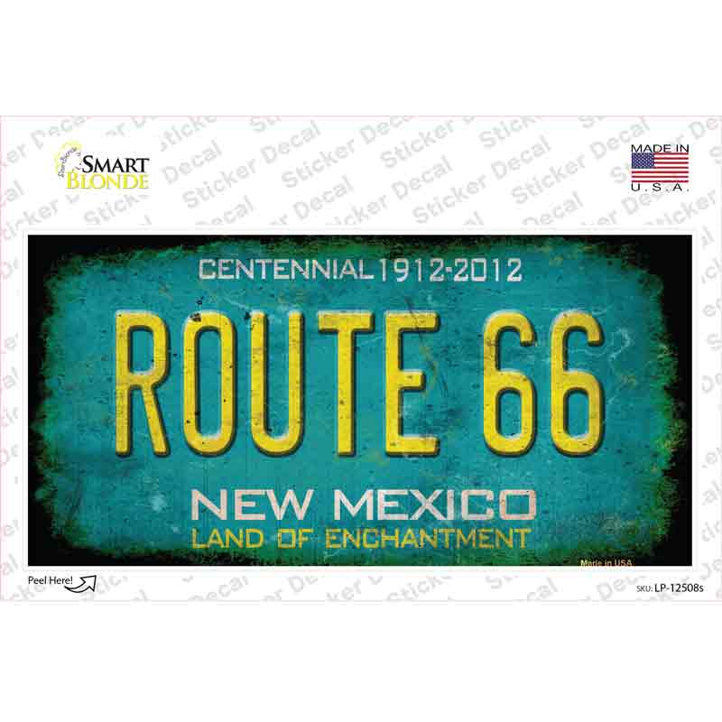 Route 66 New Mexico Novelty Sticker Decal Small