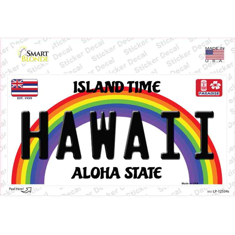 Hawaii Novelty Sticker Decal Small