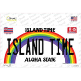 Island Time Hawaii Novelty Sticker Decal Small