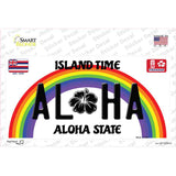 Aloha Hawaii Background Novelty Sticker Decal Small