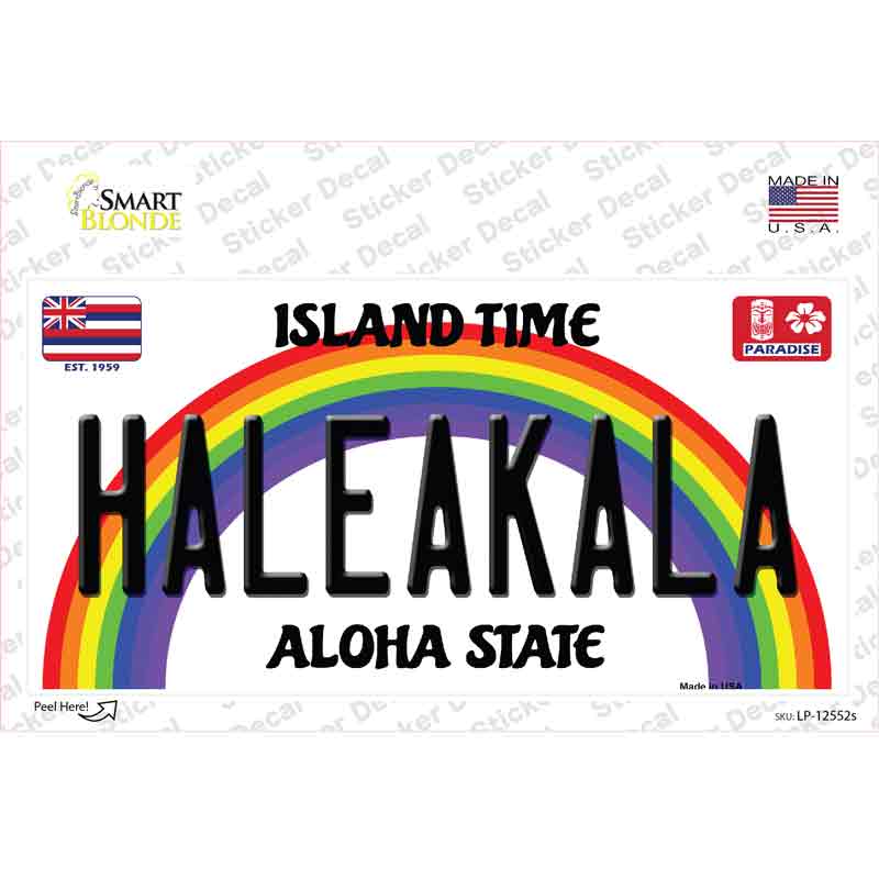 Haleakala Hawaii Novelty Sticker Decal Small