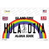 Hula Diva Hawaii Novelty Sticker Decal Small