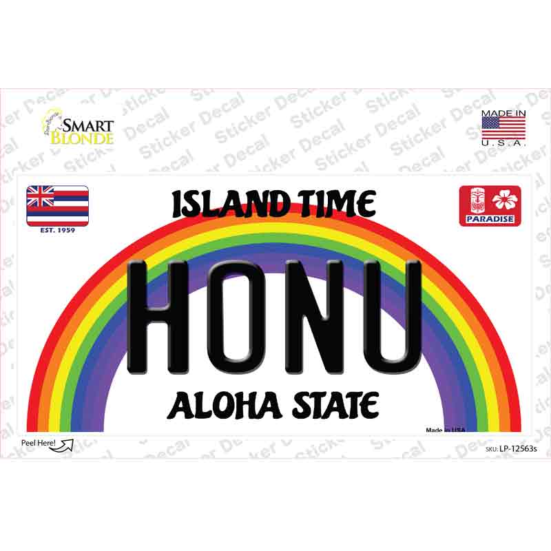 Honu Hawaii Novelty Sticker Decal Small