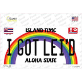 I Got Leid Hawaii Novelty Sticker Decal Small