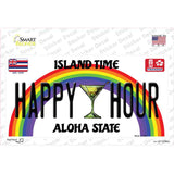 Happy Hour Hawaii Novelty Sticker Decal Small