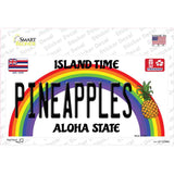 Pineapples Hawaii Novelty Sticker Decal Small