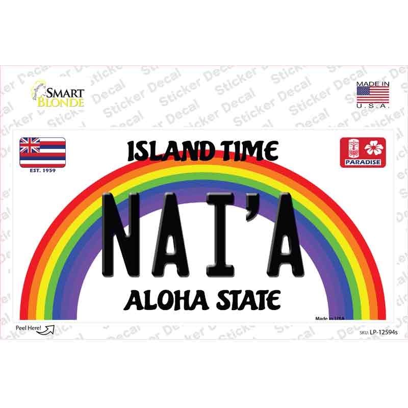 Naia Hawaii Novelty Sticker Decal Small