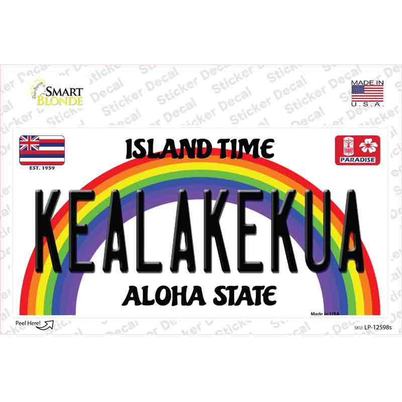 Kealakekua Hawaii Novelty Sticker Decal Small