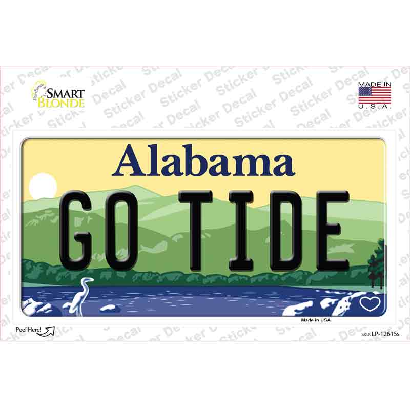 Go Tide Novelty Sticker Decal Small