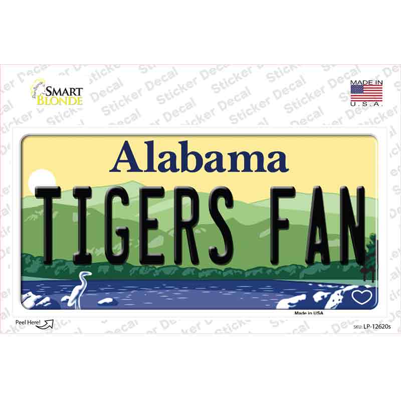 Tigers Fan Novelty Sticker Decal Small