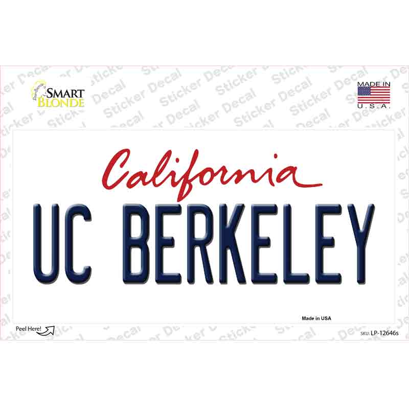 UC Berkeley Novelty Sticker Decal Small