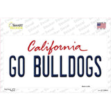 Go Bulldogs Novelty Sticker Decal