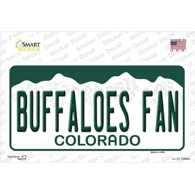 Buffaloes Fan Novelty Sticker Decal Small