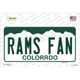 Rams Fan Novelty Sticker Decal Small