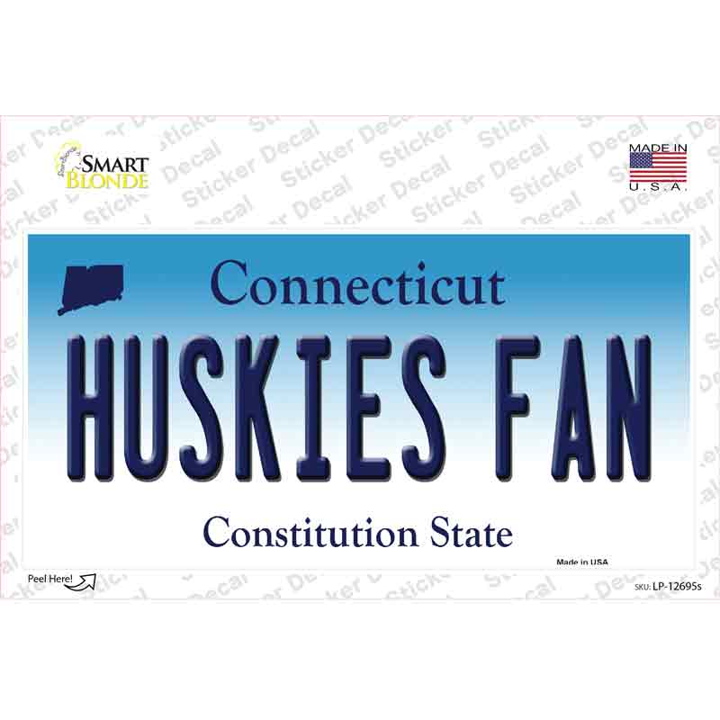 Huskies Fan Novelty Sticker Decal Small