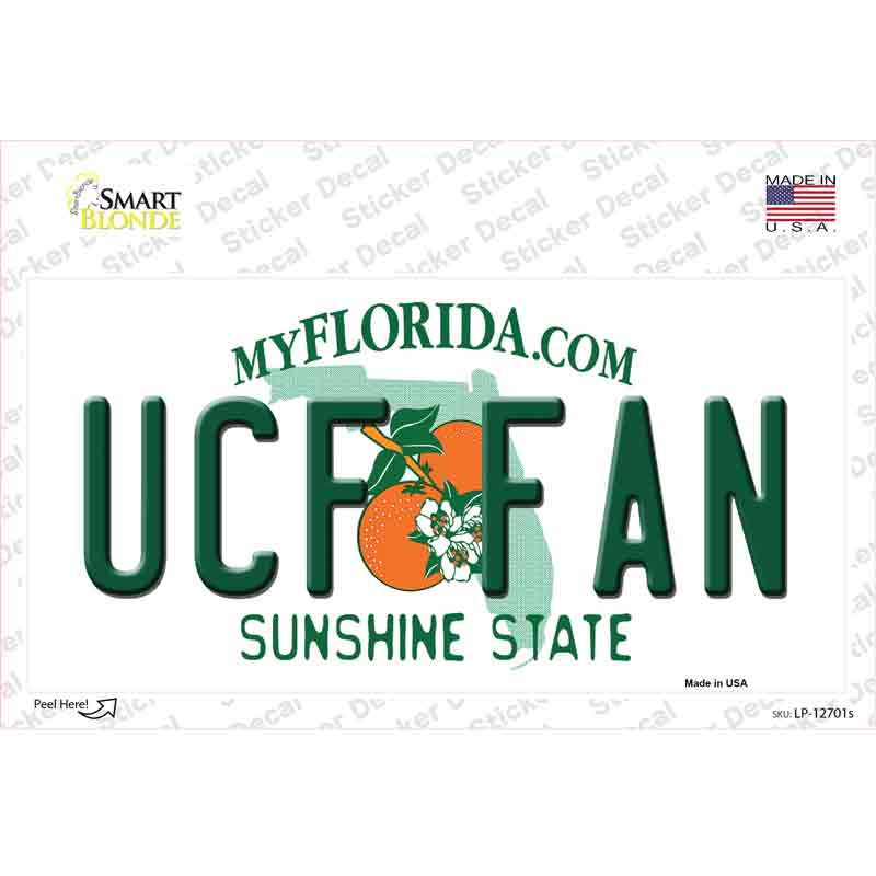 UCF Fan Novelty Sticker Decal Small