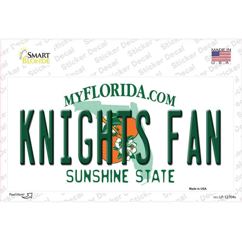 Knights Fan Novelty Sticker Decal Small