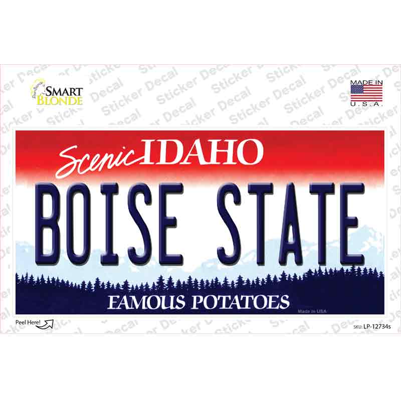 Boise State Novelty Sticker Decal Small