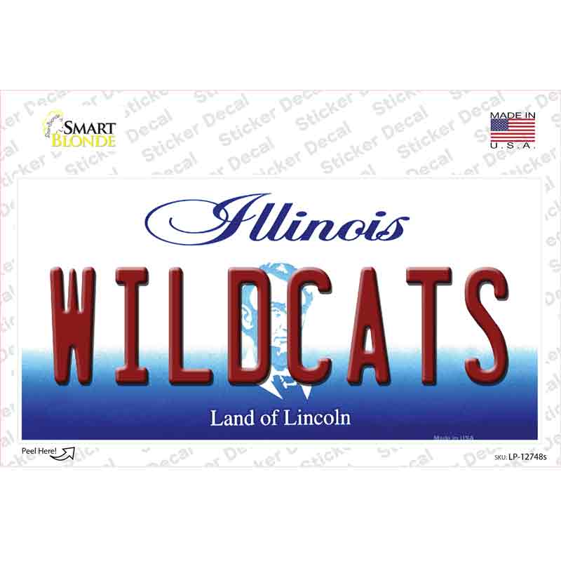 Wildcats Novelty Sticker Decal Small