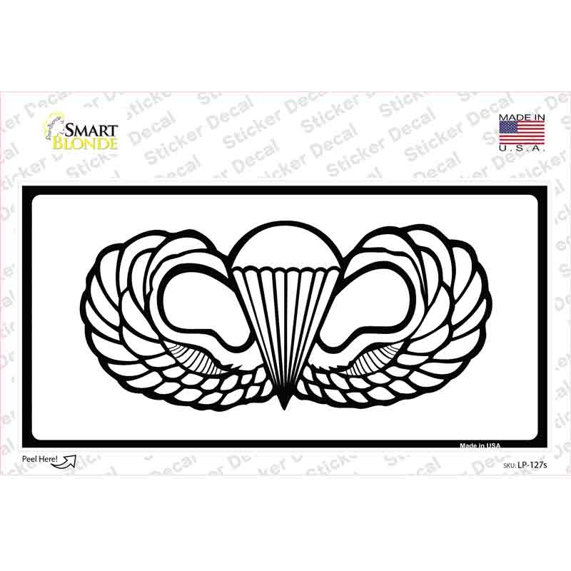 Parachute Badge Novelty Sticker Decal Small