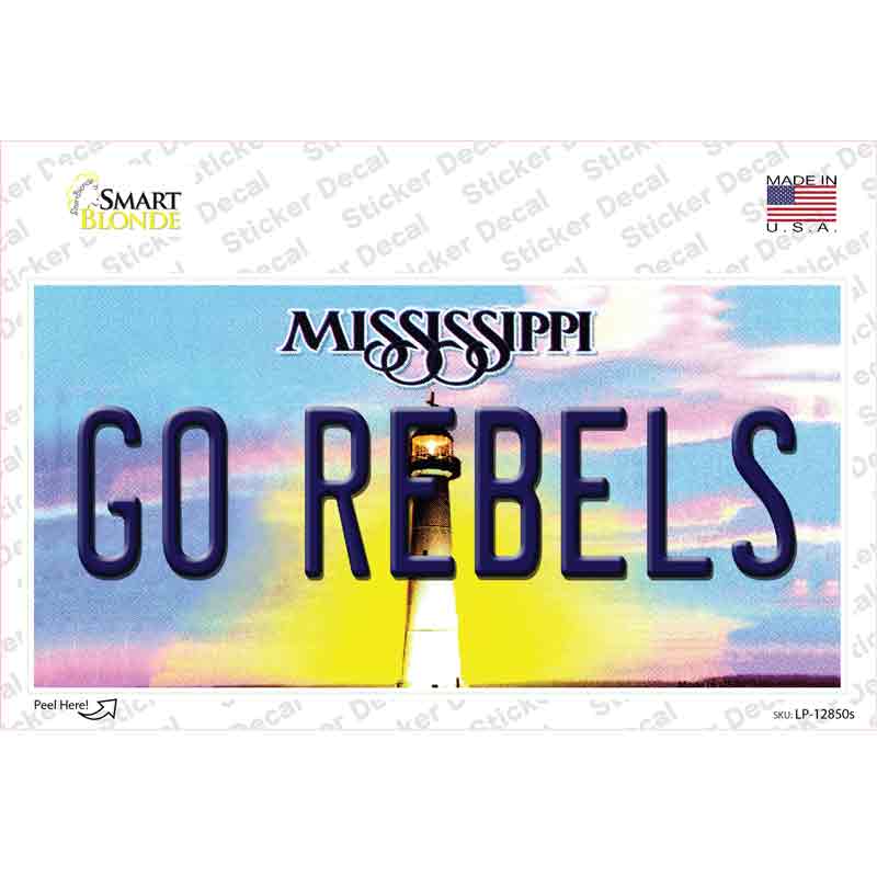 Go Rebels MS Novelty Sticker Decal Small