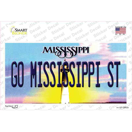 Go Mississippi State MS Novelty Sticker Decal Small