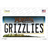 Grizzlies MT Novelty Sticker Decal Small