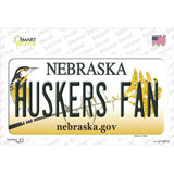 Huskers Fan NE Novelty Sticker Decal Small