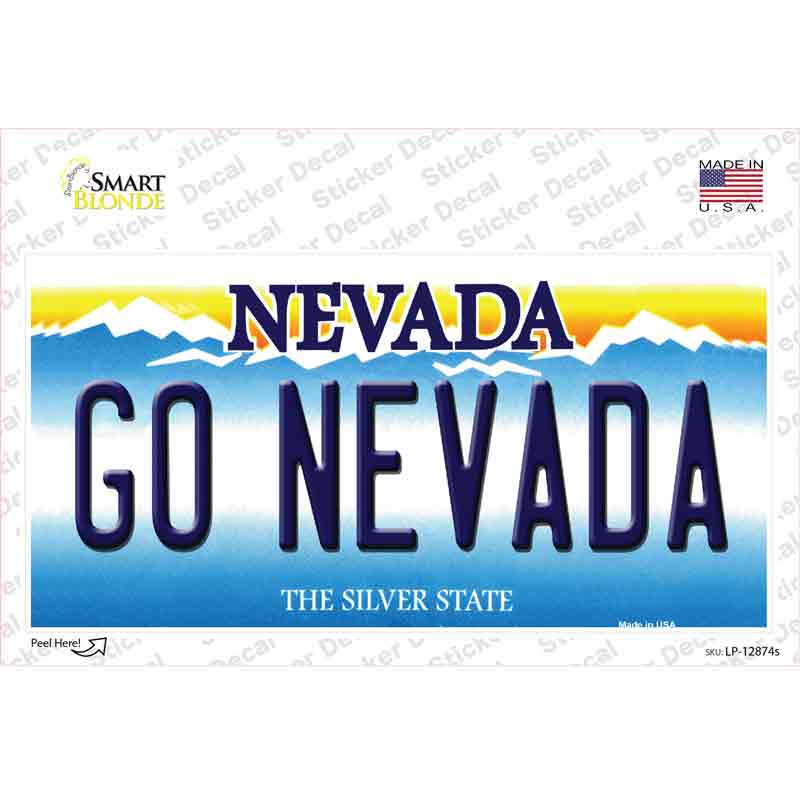 Go Nevada NV Novelty Sticker Decal Small