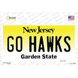 Go Hawks New Jersey NJ Novelty Sticker Decal