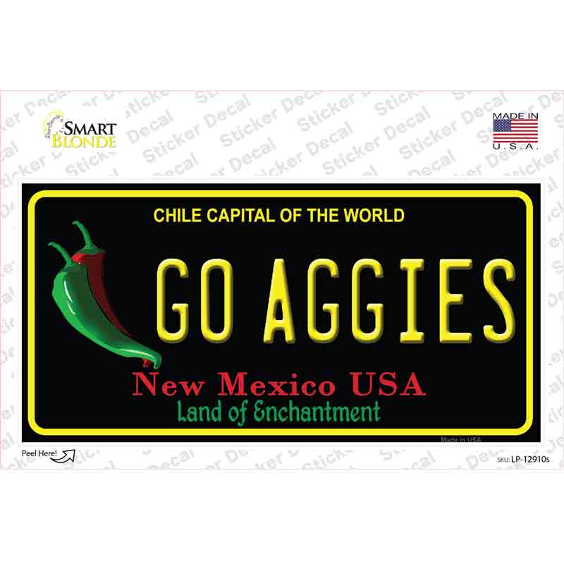 Go Aggies NM Novelty Sticker Decal Small