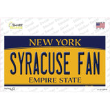 Syracuse Fan NY Novelty Sticker Decal Small