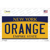 Orange NY Novelty Sticker Decal Small