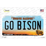 Go Bison ND Novelty Sticker Decal Small