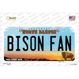 Bison Fan ND Novelty Sticker Decal Small