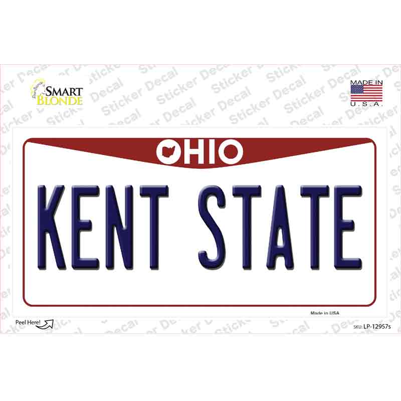 Kent State OH Novelty Sticker Decal Small