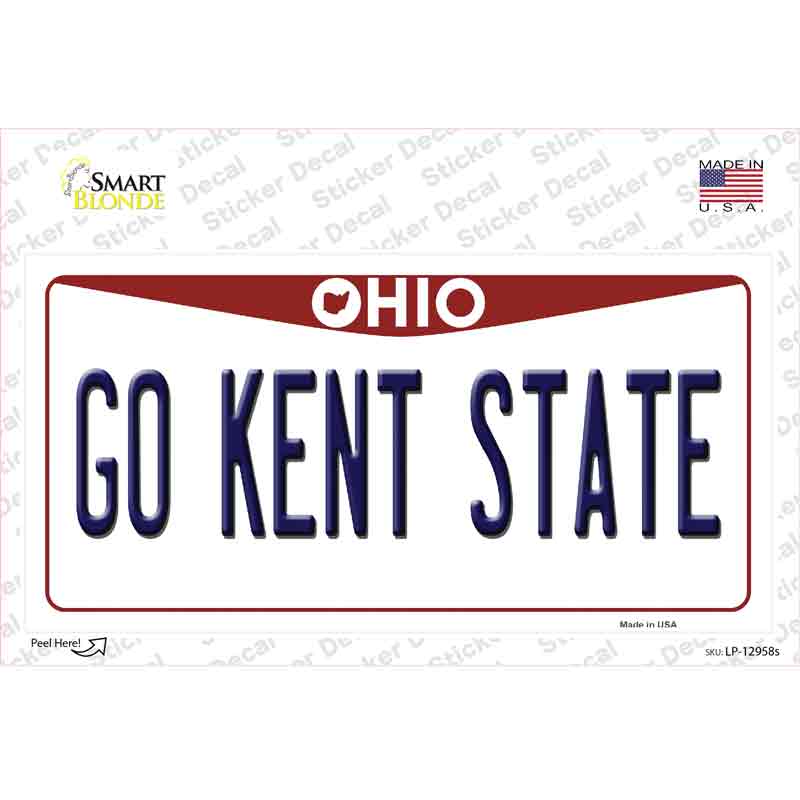 Go Kent State OH Novelty Sticker Decal Small