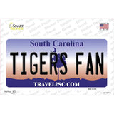 South Carolina Plate Tigers Fan SC Novelty Sticker Decal Small