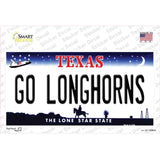 Go Longhorns TX Novelty Sticker Decal Small