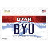 BYU UT Novelty Sticker Decal Small