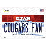 Cougars Fan UT Novelty Sticker Decal Small