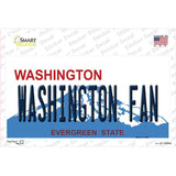 Washington Fan WA Novelty Sticker Decal Small