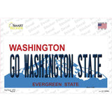 Go Washington State Novelty Sticker Decal Small