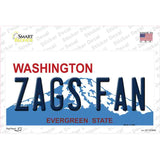 Zags Fan Novelty Sticker Decal Small