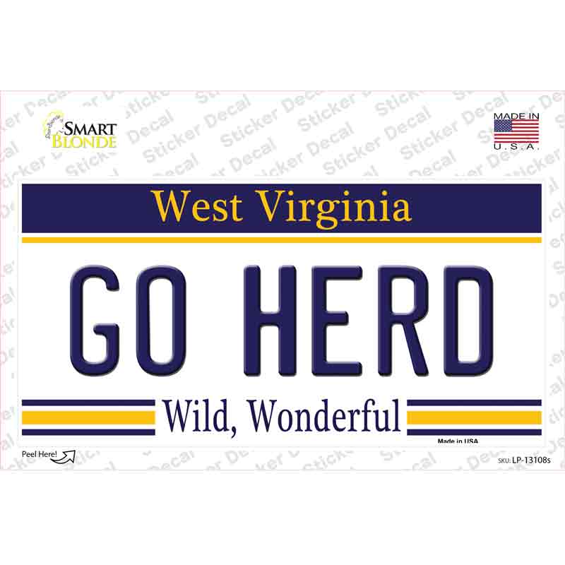 Go Herd Novelty Sticker Decal Small