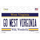 Go West Virginia Novelty Sticker Decal Small